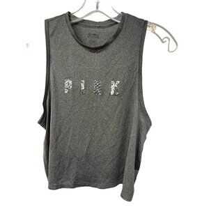 Victorias Secret Pink Womens Tank Top Size XS Gray Animal Print